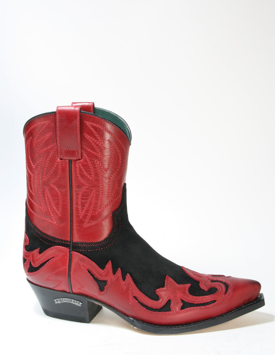 8983 Sendra cowboy boots Ciclon Rojo Serr. Zabri Negro