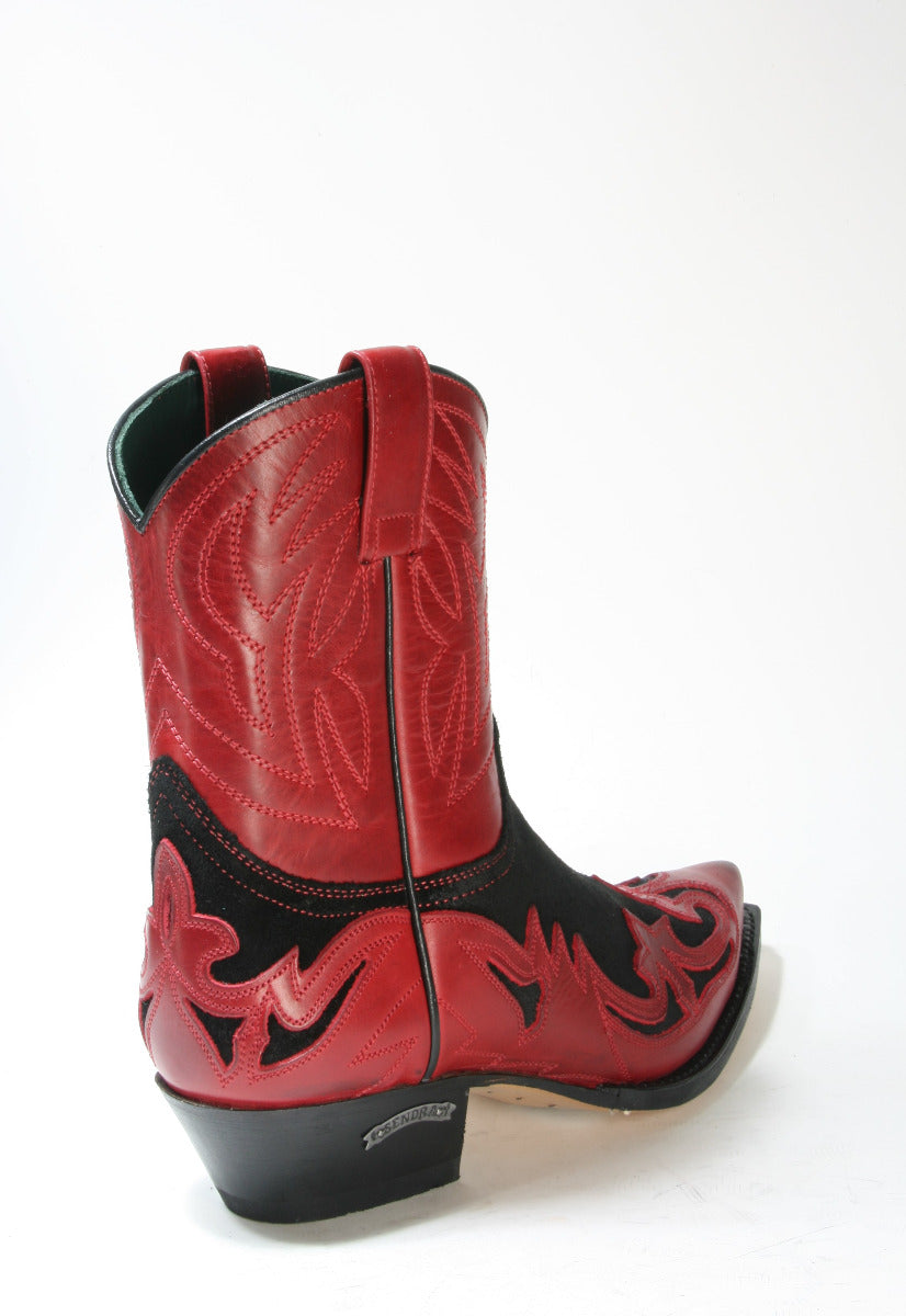 8983 Sendra cowboy boots Ciclon Rojo Serr. Zabri Negro