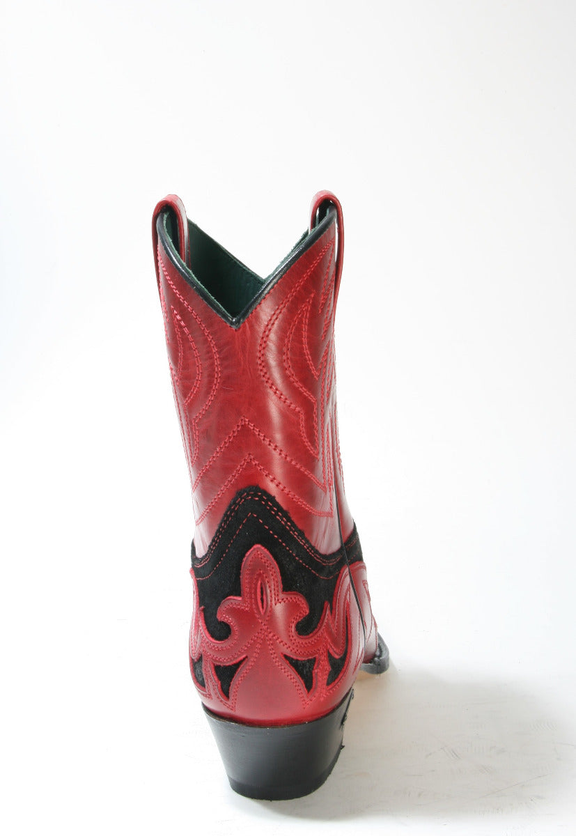 8983 Sendra cowboy boots Ciclon Rojo Serr. Zabri Negro