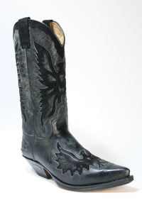 8994 Sendra Boots Cowboystiefel Barbados Negro Serr. Negro