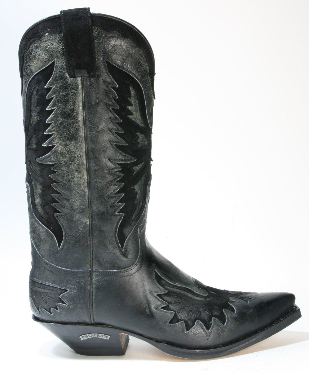 8994 Sendra Boots Cowboystiefel Barbados Negro Serr. Negro