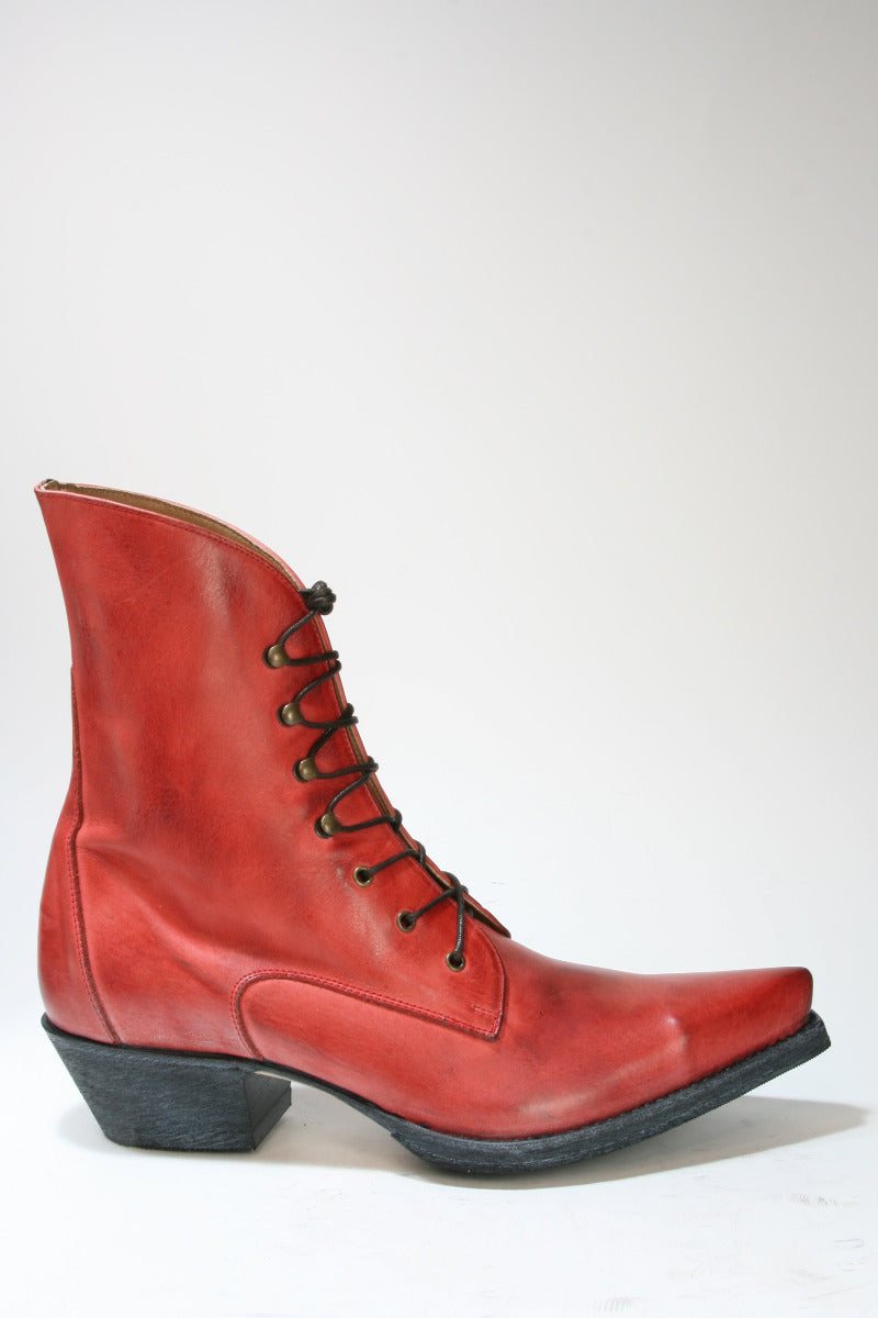 9027 SANCHO Country Schnürstiefel Napa Rojo
