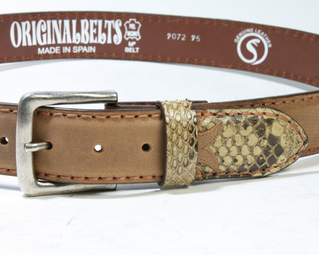 9072 Originalbelts Cuero Python Panizo