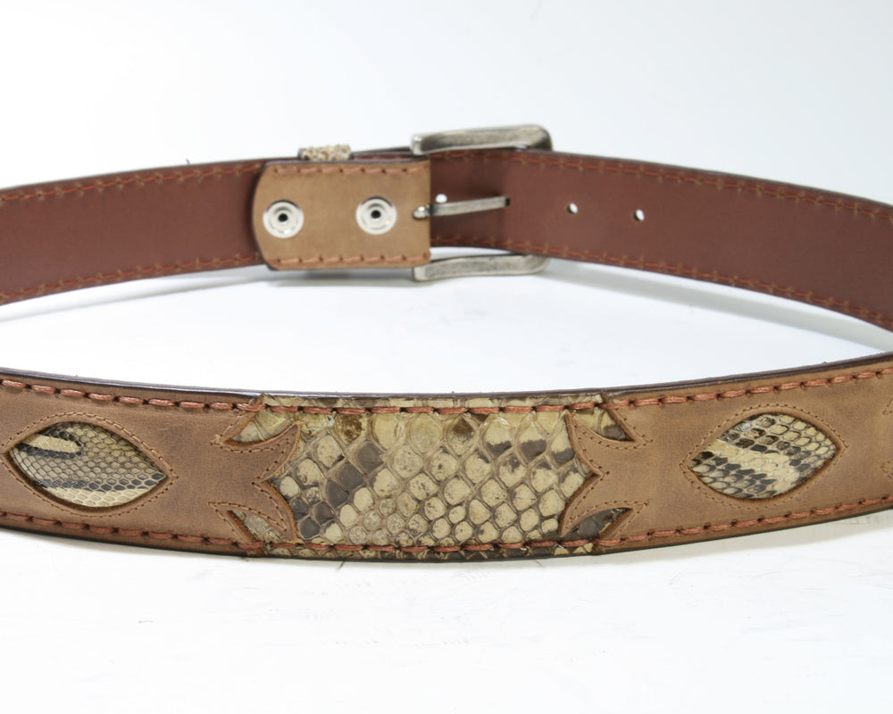 9072 Originalbelts Cuero Python Panizo
