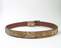 9072 Originalbelts Cuero Python Panizo