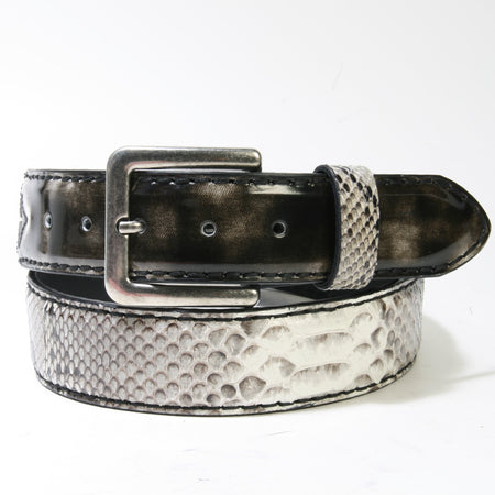 9084 Gürtel Original Belts Negro Python Natural