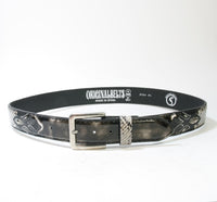 9084 Gürtel Original Belts Negro Python Natural
