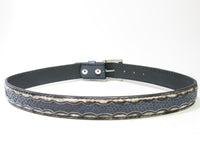 9085 Gürtel Original Belts Flor. Blanco Python Azul