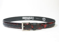 9086 Flor. Burdeos Python Negro matt