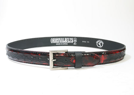 9086 Flor. Burdeos Python Negro matt