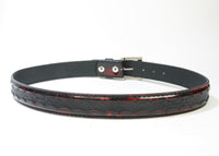9086 Flor. Burdeos Python Negro matt