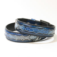 9088 Gürtel Original Belts Denver Azul Python