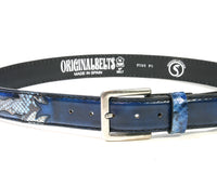9088 Gürtel Original Belts Denver Azul Python