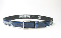 9088 Gürtel Original Belts Denver Azul Python