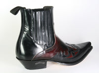 9396 Sendra ankle boots Flor. Negro Flor. Cherry