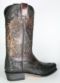9669 Sendra Boots SETA Negro Barbados