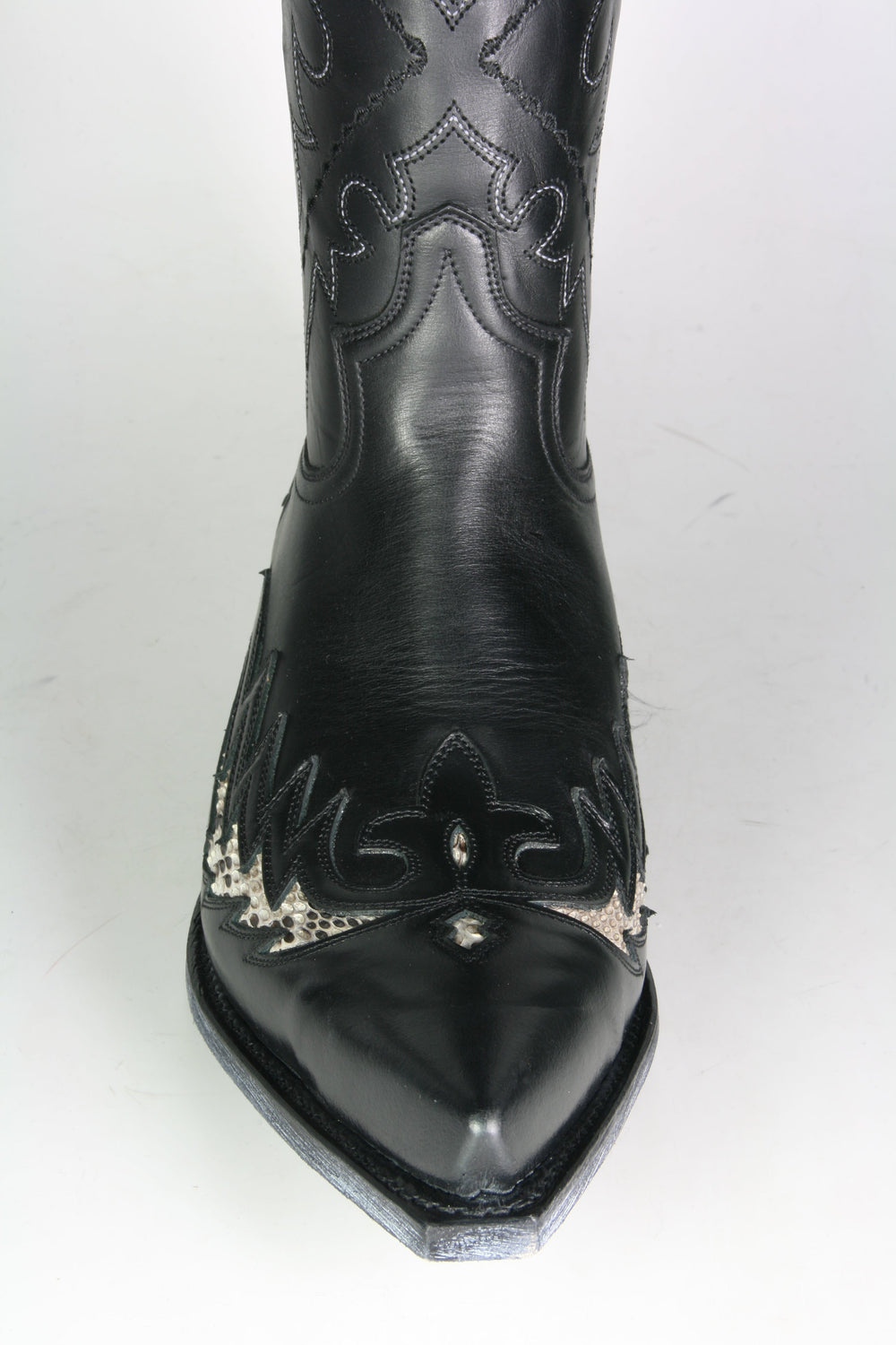 9669 Sendra Cowboy Boots Negro Python Natural
