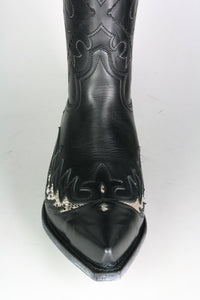 9669 Sendra Cowboy Boots Negro Python Natural