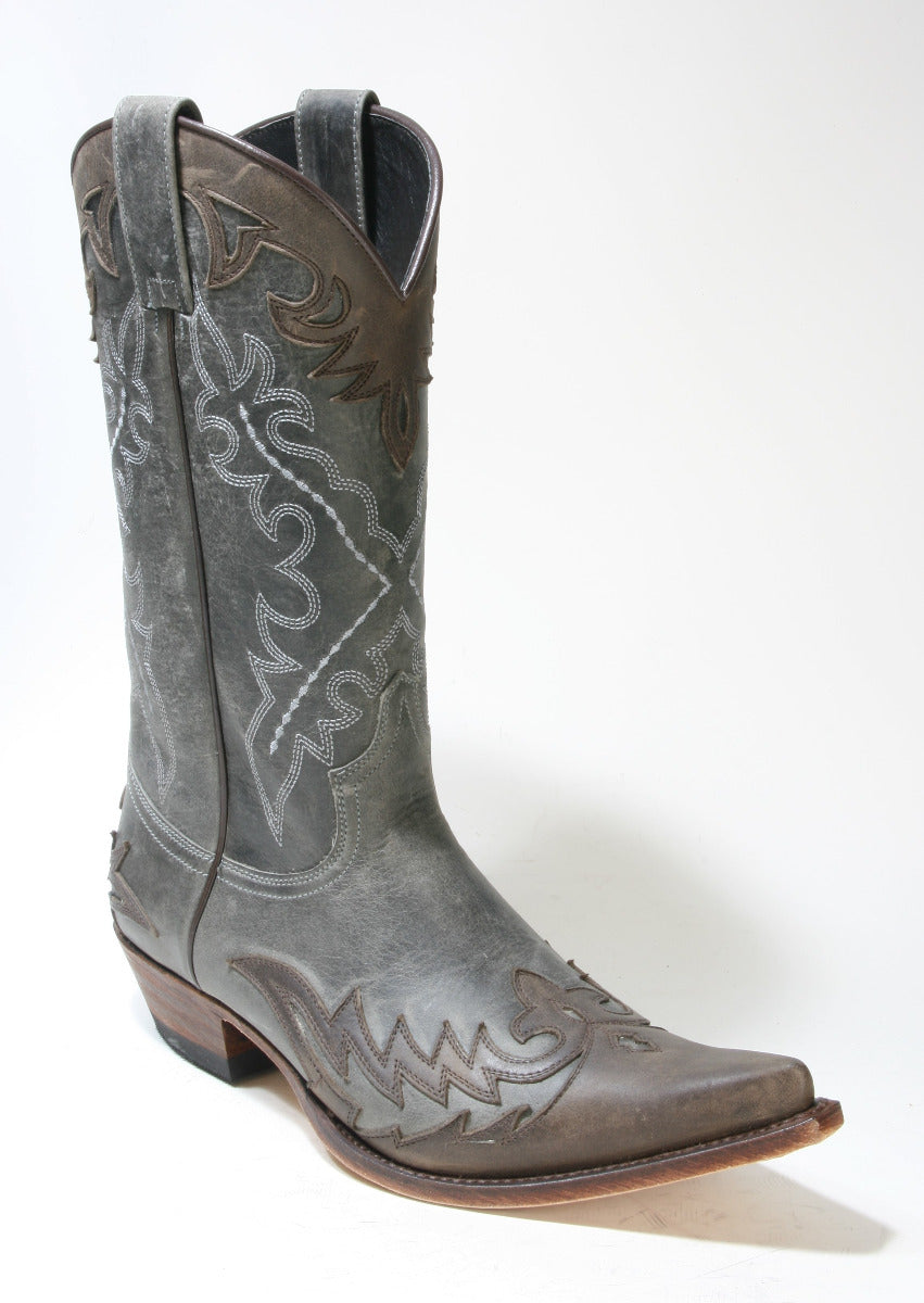 9669 Sendra cowboy boots Floter Dark Taupe