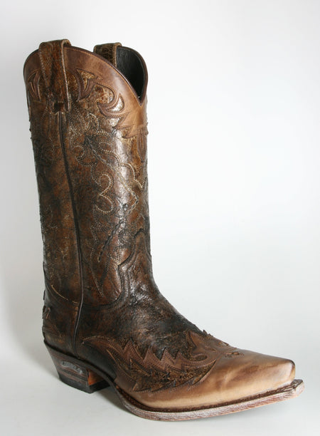 9669 Sendra Cowboystiefel Floter Tang Borron Marron