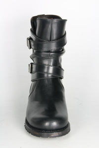 9695 Sendra Bikerboots Kurzsschaft Ciclon Negro