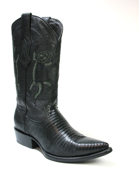 46978 Cuadra Cowboystiefel Echse Black spitz
