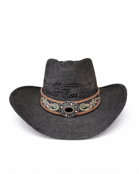 Cowboyhut STARS & STRIPES schwarz