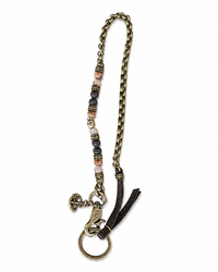 2019-4 Leather chain Wallet Chain black red 