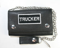 TW28792 Biker wallet, brown with chain