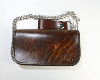 RB TW 18187 Biker Wallet Brown Longhorn