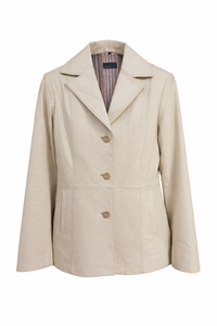 Damen Lederjacke Rock´n´Blue OffWhite