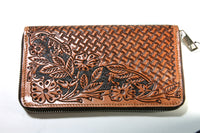 Stars and Stripe Geldbeutel Flower Brown