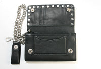 TW28792 Biker wallet, brown with chain