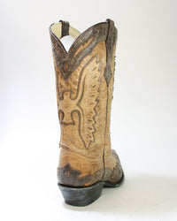 Rückansicht hochwertiger Cowboystiefel aus Mexiko