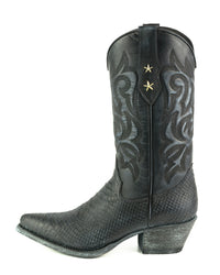 2524 Mayura Cowboystiefel Negro Lavado