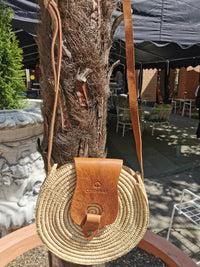 Korbtasche mit Leder von Cotonway
