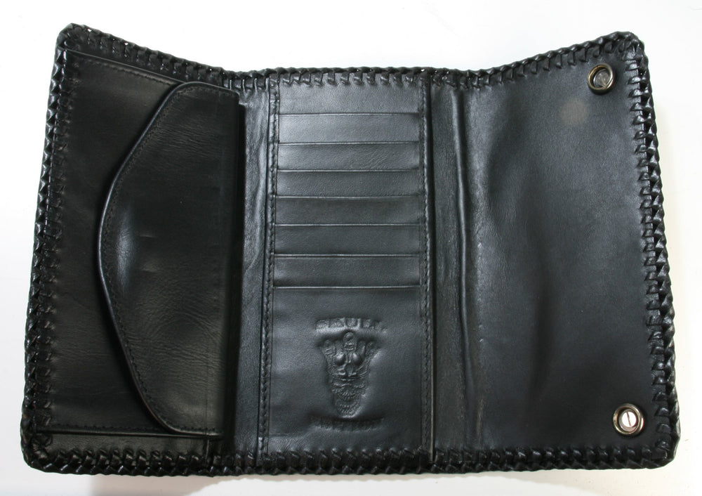 Leder Wallet Rochen Kreuz