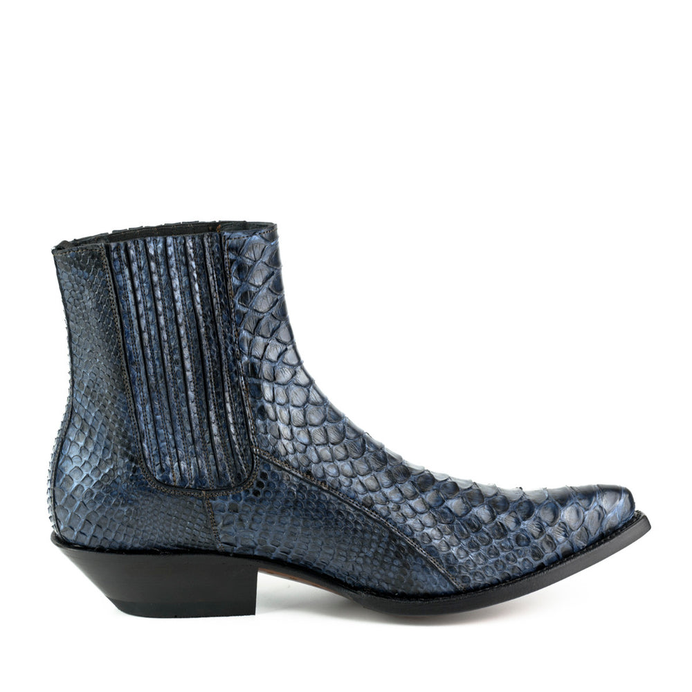 2575 MAYURA ankle boots Python Navy