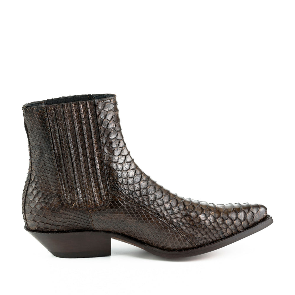 2575 MAYURA Stiefeletten Python Marron