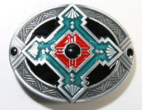 Ethno silver buckle