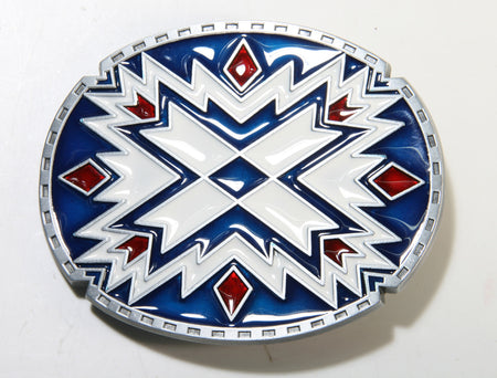 32745 Buckle Gürtelschnalle Ethno Blue