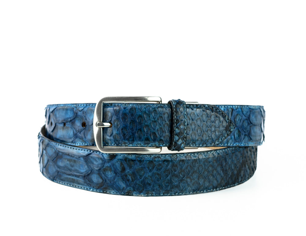 810 Mayura Belt Python Azul