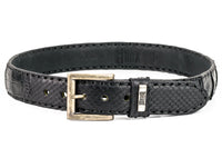 214 Mayura Belt Genuine Caiman Leather Black
