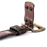 214 Mayura Belt Genuine Caiman Leather Brown