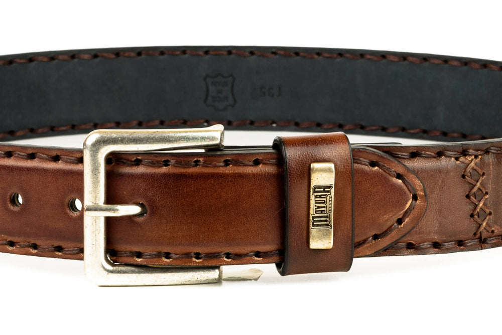 925 Mayura interchangeable belt cognac