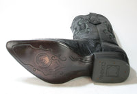 3C01 Cuadra Cowboystiefel Echsenleder Black spitz