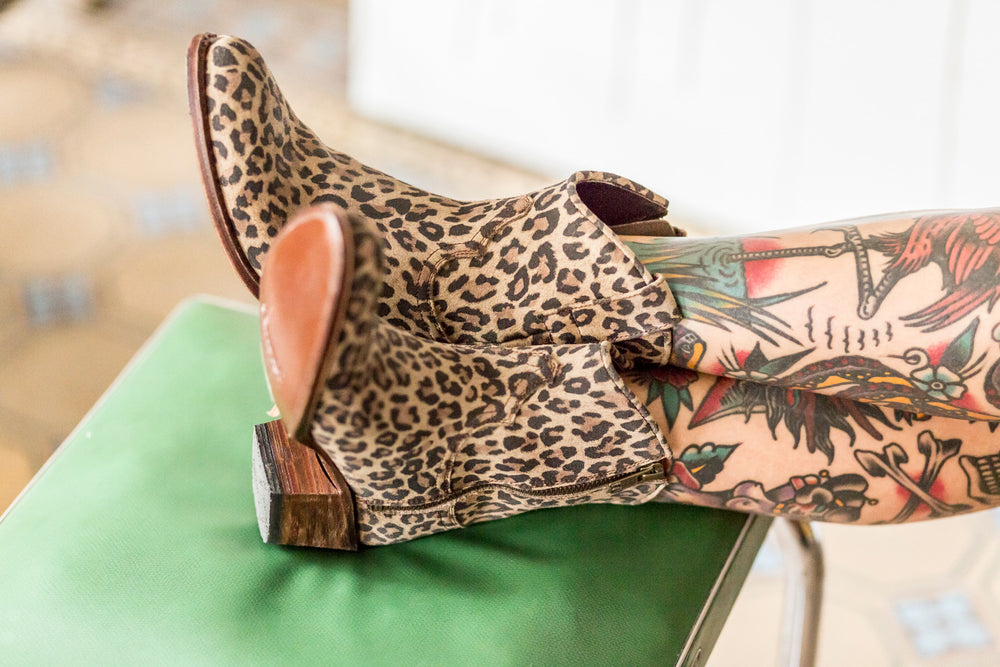 11578 Sendra Stiefelette Leopardo