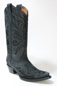 L5433 ​​Cowboy Boots Black Corral Boots Circle G