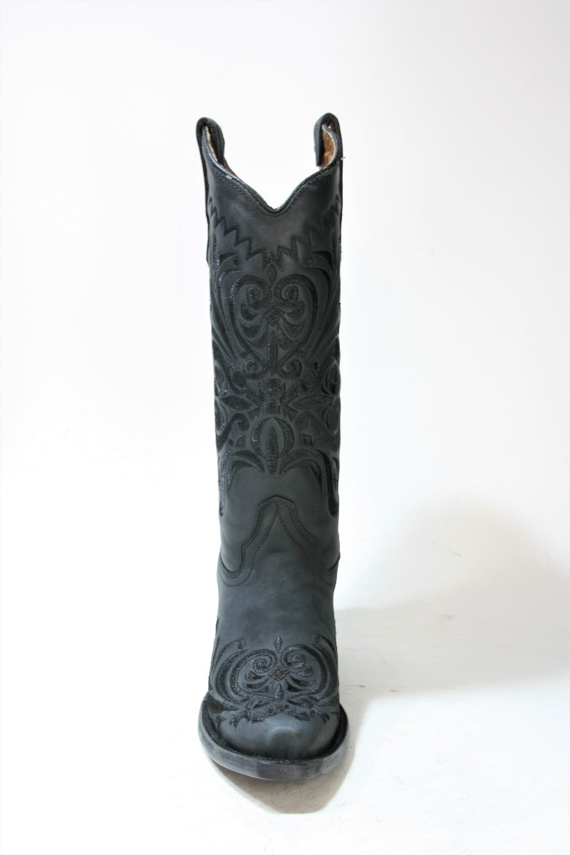 L5433 ​​Cowboy Boots Black Corral Boots Circle G