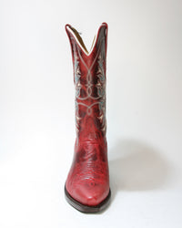 LF 1671 E Old West Cowboyboots Red Crackle